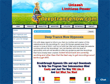 Tablet Screenshot of deeptrancenow.com